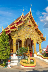 Naklejka premium Buddhists temple in Chiang Mai