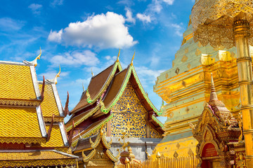 Fototapeta premium Wat Phra That Doi Suthep in Chiang Mai