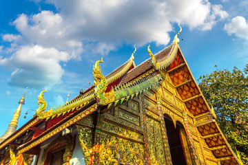 Fototapeta na wymiar Buddhists temple in Chiang Mai