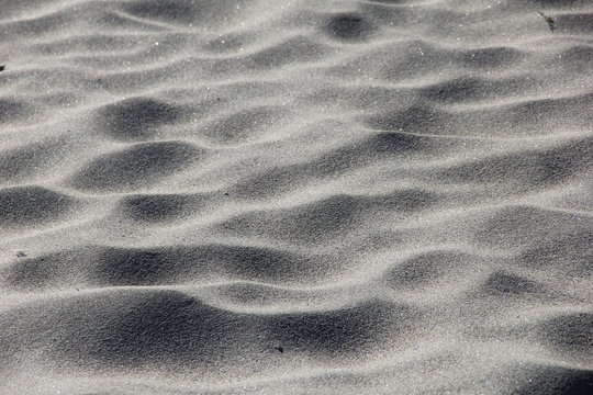 風紋の付いた一面の砂(宮城県)