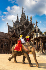 Naklejka premium Sanctuary of Truth in Pattaya