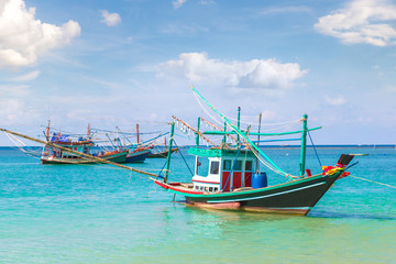 Fisherman boat on Phangan Island