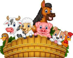 Cartoon farm animals © tigatelu