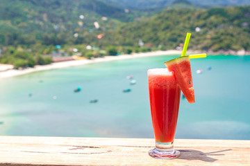 Watermelon shake on Phangan island