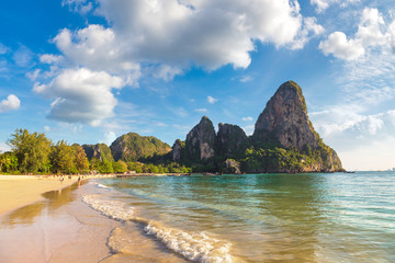 Naklejka premium Railay Beach, Krabi, Thailand