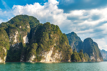Naklejka premium Cheow Lan lake in Thailand