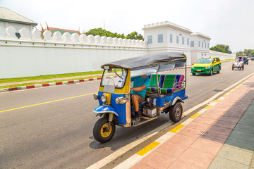 Traditional taxi tuk-tuk in Bangkok