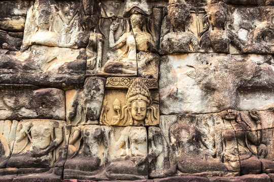 Terrace of Elephants  in Angkor Wat