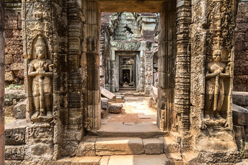 Fototapeta na wymiar Preah Khan temple in Angkor Wat