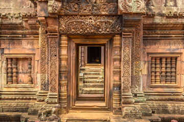 Fototapeta na wymiar Banteay Srei temple in Angkor Wat