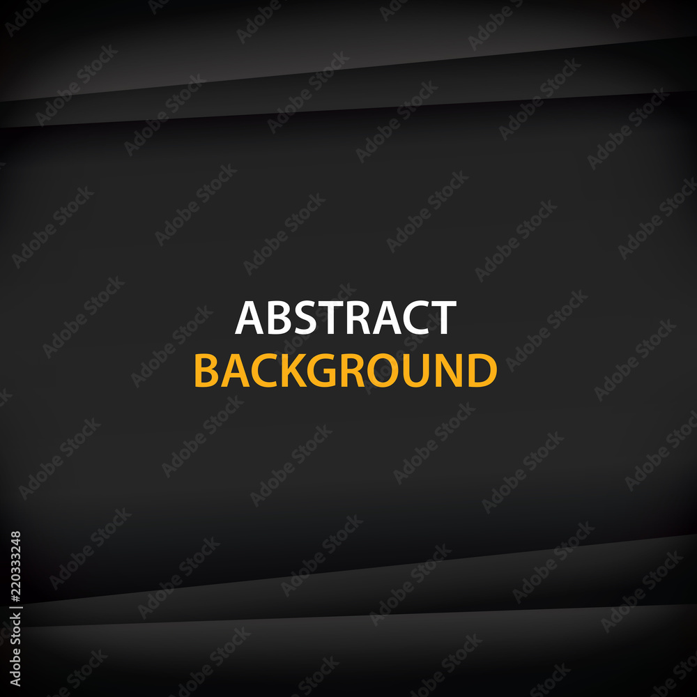 Poster abstract background with black paper for text and message design modern.