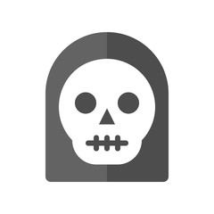 angel of death, halloween character set icon, flat design 