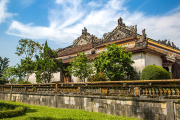 Fototapeta na wymiar Imperial Royal Palace in Hue, Vietnam
