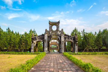 Fototapeta na wymiar Temple of Literature in Hue, Vietnam