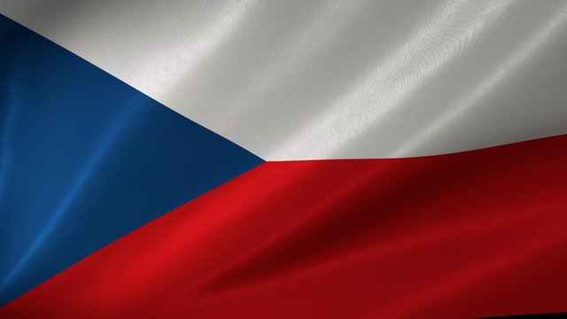 Beautiful high quality, high detailed flag of Czech Republic.
