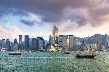 Victoria Harbour in Hong Kong
