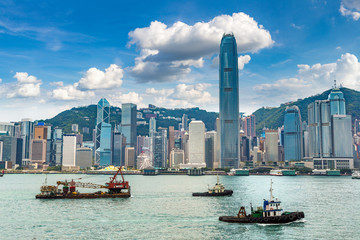 Fototapeta premium Victoria Harbour in Hong Kong