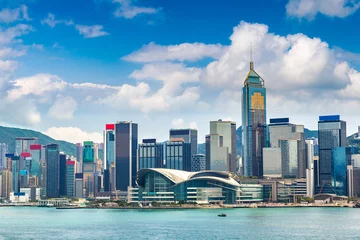 Foto op Plexiglas Victoria Harbour in Hong Kong © Sergii Figurnyi
