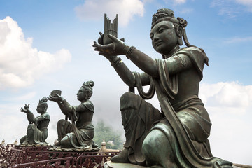 Fototapeta na wymiar Giant Buddha in Hong Kong