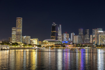 Obraz na płótnie Canvas Singapore at night