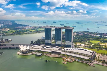 Crédence de cuisine en verre imprimé Singapour Marina Bay Sands