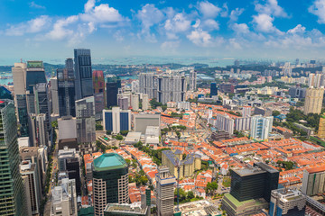 Fototapeta na wymiar Panoramic view of Singapore