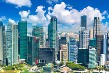 Panoramablick auf Singapur