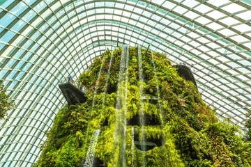 Gordijnen Cloud Forest Dome in Singapore © Sergii Figurnyi