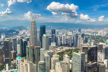 Fototapeta na wymiar Panoramic view of Kuala Lumpur
