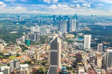 Dekokissen Panoramablick auf Kuala Lumpur © Sergii Figurnyi