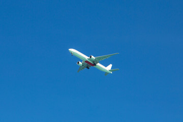 Airplane in the sky