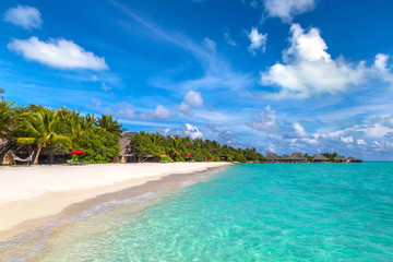 Tropical beach in the Maldives