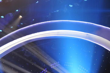 Obraz premium Stage lighting effect in the dark, close-up pictures