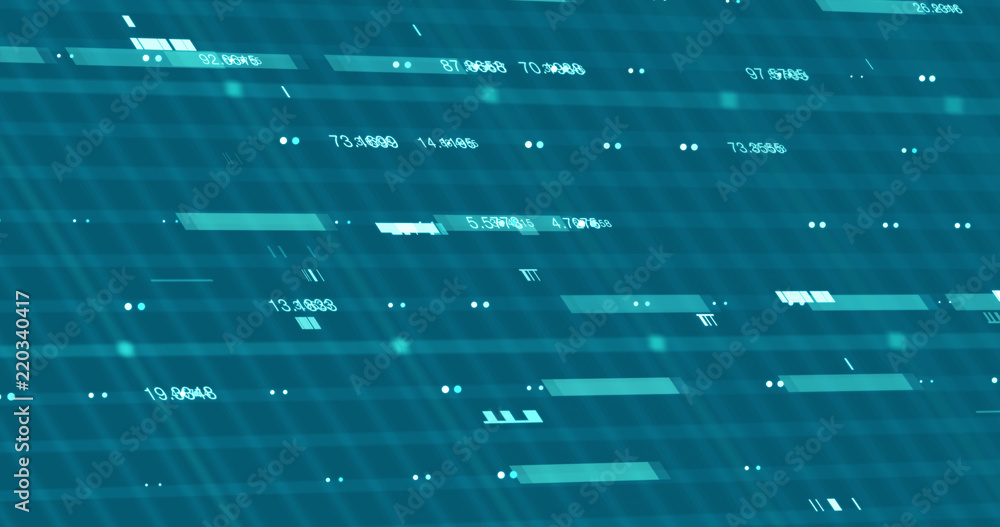 Wall mural abstract digital data background, 3d rendering