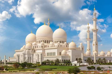 Abwaschbare Fototapete Abu Dhabi Scheich-Zayid-Moschee in Abu Dhabi