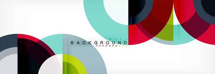 Vector circle abstract background