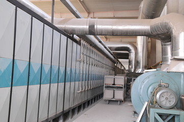 Industrial plumbing facilities of the factory