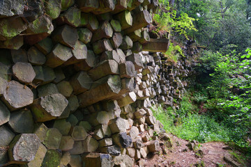 Basaltprismen am Gangolfsberg in der Rhön