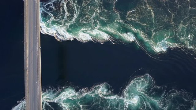 Saltstraumen Maelstrom Drone shot