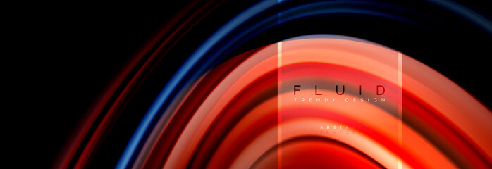 Fluid colors abstract background colorful poster, twisted liquid design on black, colorful marble or plastic wave texture backdrop, multicolored template for business or technology presentation or web