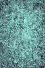 Turquoise grunge background. Abstract texture of the old surface. Vintage paint coating pattern