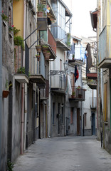 Gasse in Randazzo, Sizilien