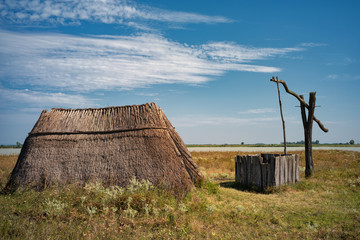 Ziehbrunnen in der Puszta 