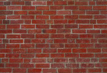Red brick wall texture background. Background for text. Exterior architecture concept.