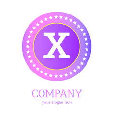 Fototapeta na wymiar X letter logo design. X icon. colorful and modern logo design, X Vector Logo