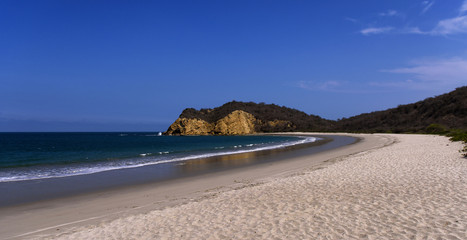 Playa de los Frailes, one of the best beaches in Machalilla National Park, Puerto Lopez - Ecuador