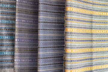 Handmade woven silk cloth design