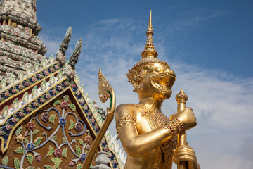 Golden Demon Guardian at Wat Phra Kaew