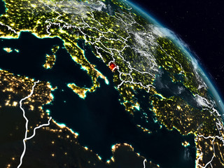 Montenegro at night