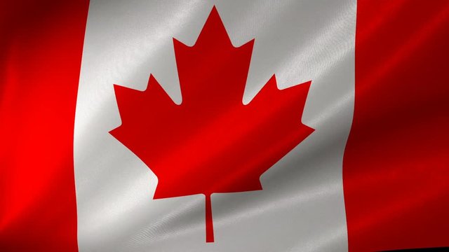 Beautiful high quality, high detailed flag of Canada.